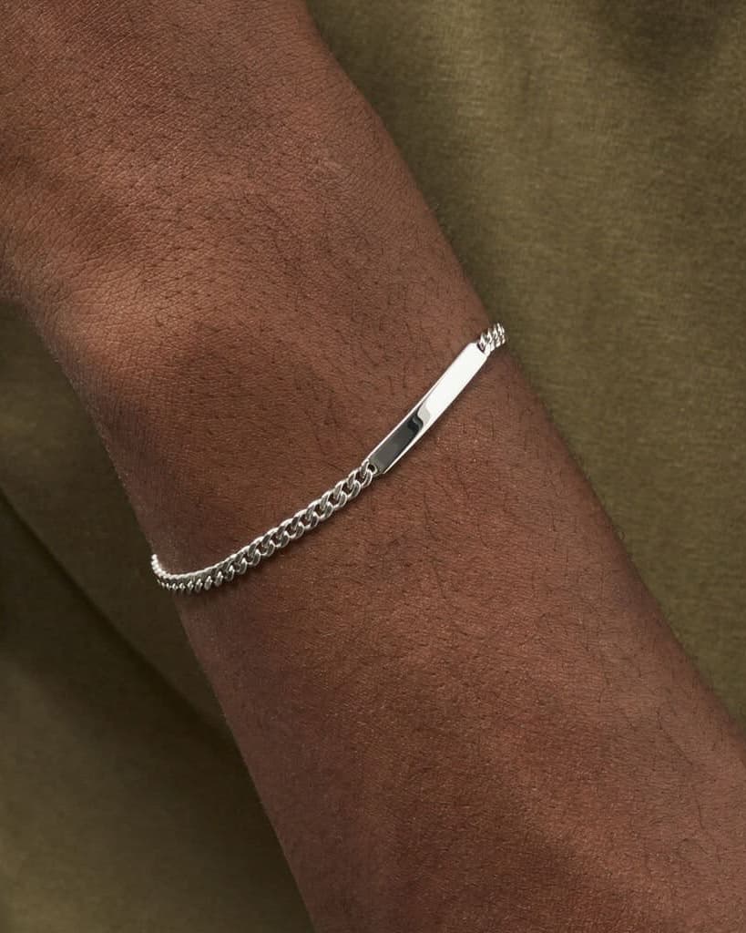 Bracelet Gourmette en Argent