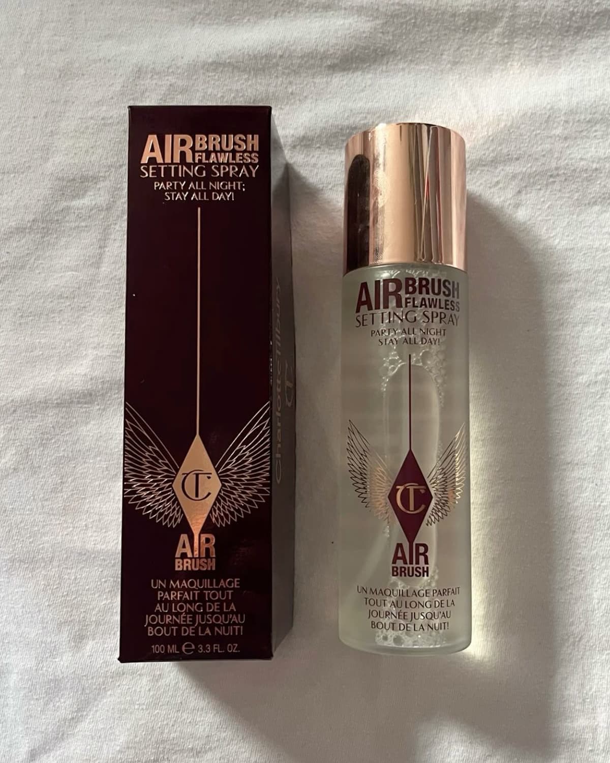 Charlotte Tilbury Airbrush Flawless Setting Spray 100 ml – Spray Fixateur de Maquillage Longue Tenue
